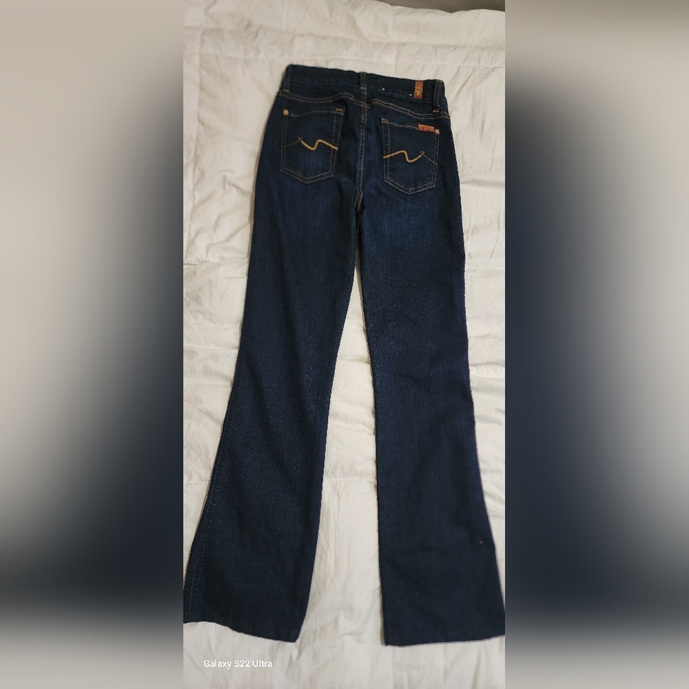 7 for all mankind jeans sz 26 dark color Kimmie bootcut